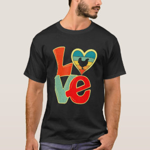 Camiseta Pollos Valenti Animales de granja vintage angustia