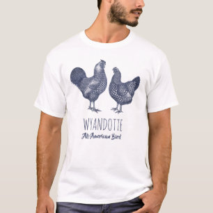 Camiseta Pollos Wyandotte Todos los Aves Americanos