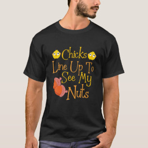 Camiseta Pollos Y Galletas De Castaño Se Unen Para Ver Mi N