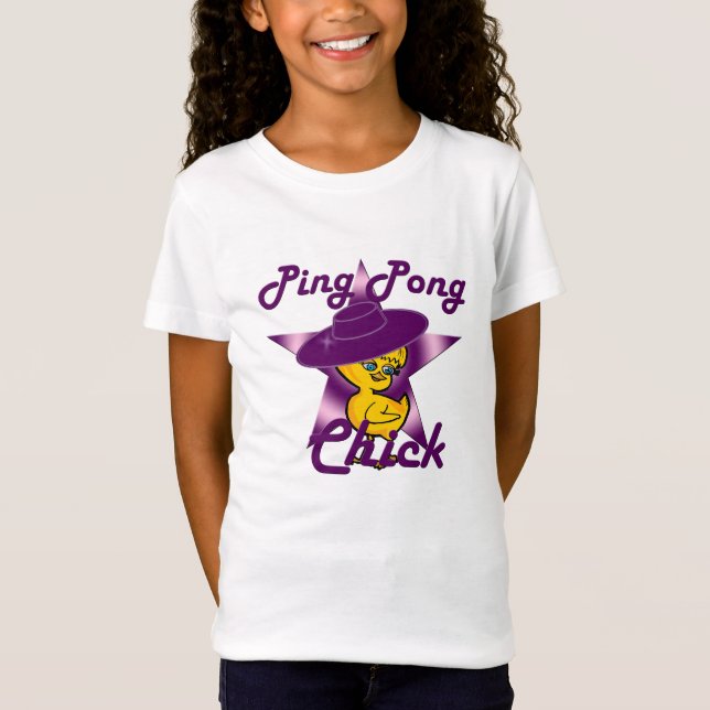 Camiseta Polluelo #9 del ping-pong (Anverso)