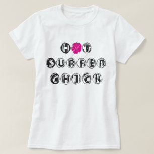 Camiseta Polluelo caliente de la persona que practica surf