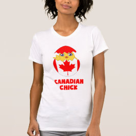 Camiseta Polluelo canadiense, chica de Canadá