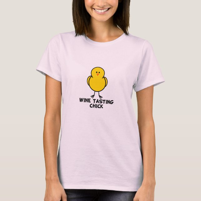 Camiseta Polluelo de la degustación de vinos (Anverso)