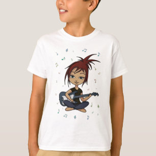 Camiseta Polluelo de la guitarra (versión 1, con las notas