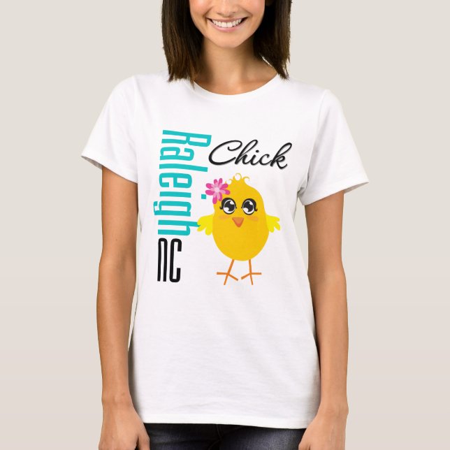 Camiseta Polluelo de Raleigh NC (Anverso)
