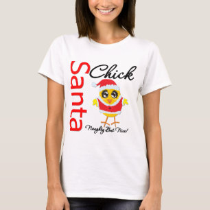 Camiseta Polluelo de Santa travieso pero Niza