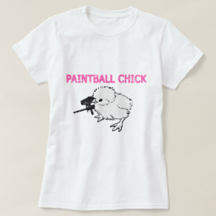 Camiseta Polluelo del arma de Paintball