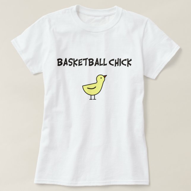 Camiseta Polluelo del baloncesto (Diseño del anverso)