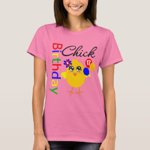 Camiseta Polluelo del cumpleaños 17 años