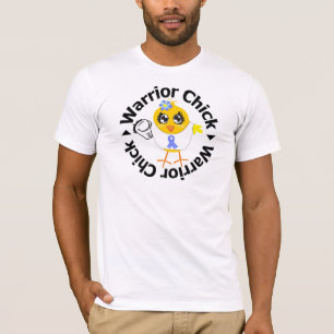 Camiseta Polluelo del esófago del guerrero del cáncer