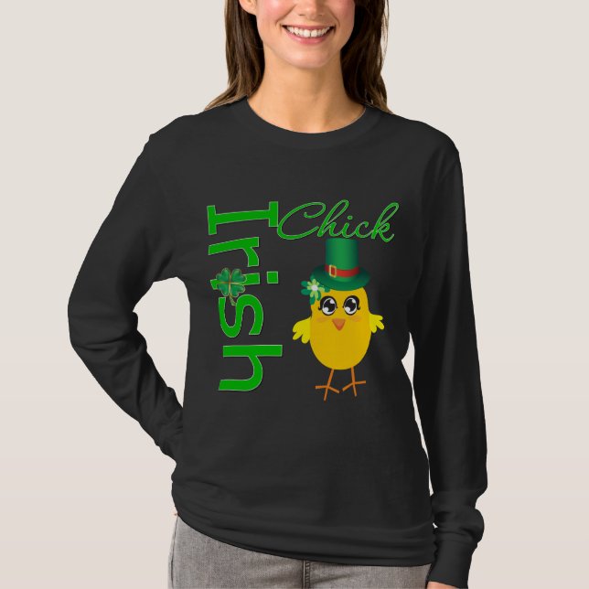 Camiseta Polluelo del irlandés del día de St Patrick (Anverso)