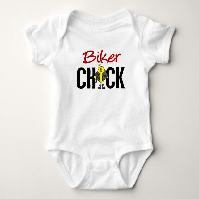 Camiseta Polluelo del motorista (Anverso)