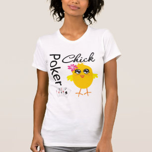 Camiseta Polluelo del póker