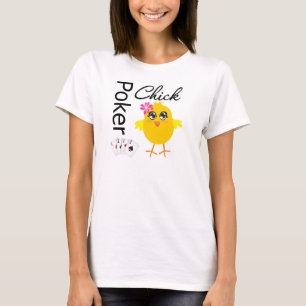 Camiseta Polluelo del póker