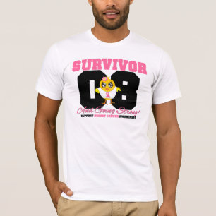 Camiseta Polluelo del superviviente del cáncer de pecho 08