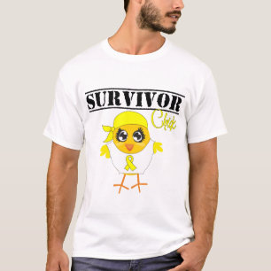 Camiseta Polluelo del superviviente del cáncer de vejiga