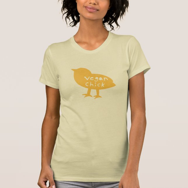 Camiseta Polluelo del vegano (Anverso)