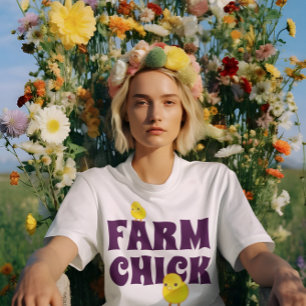 Camiseta "Polluelo divertido de la granja "