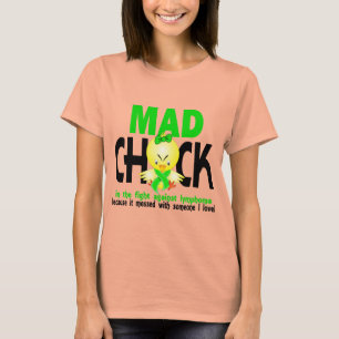 Camiseta Polluelo enojado en el linfoma de la lucha