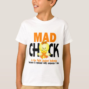 Camiseta Polluelo enojado en la leucemia de la lucha