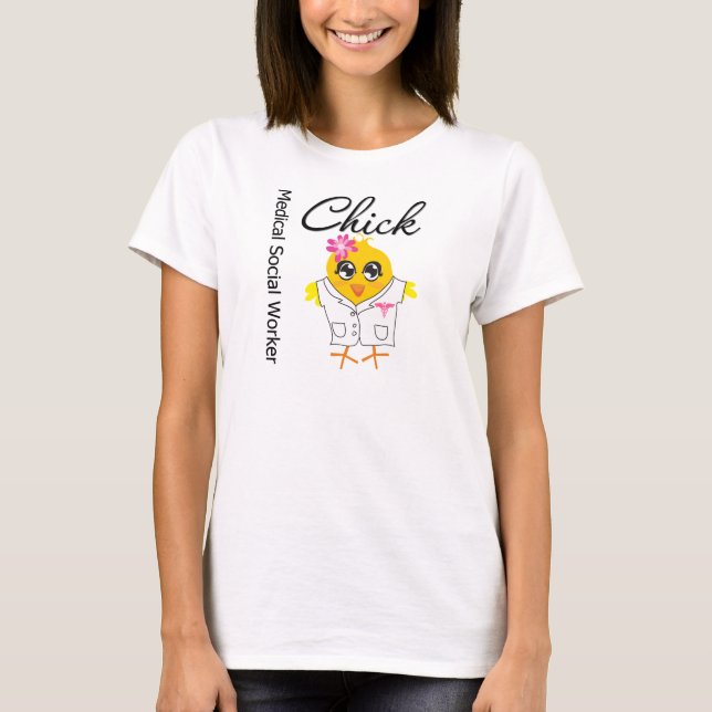Camiseta Polluelo médico del asistente social (Anverso)