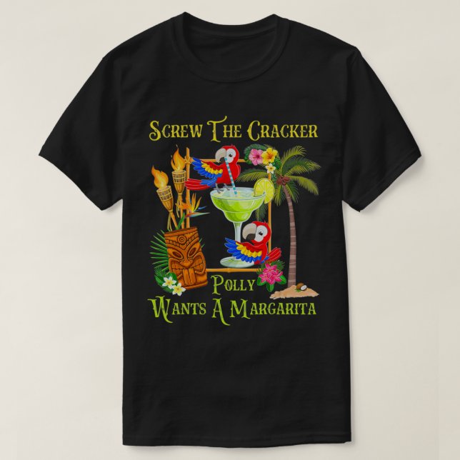 Camiseta Polly quiere una Margarita Tropical Vacation Parro (Diseño del anverso)