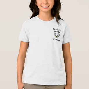 Camiseta polo para domingos viendo tenis con papá