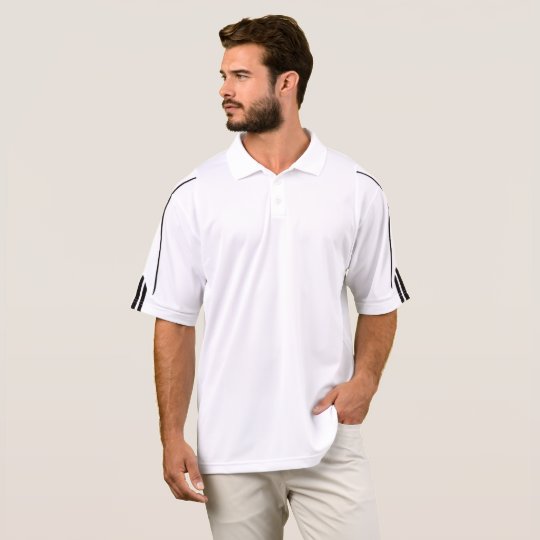 Polo de Adidas Golf ClimaLite® para hombre, Blanco/Negro