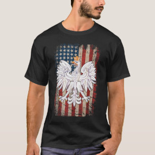 Camiseta Polonia: Águila polaca Bandera estadounidense Orgu