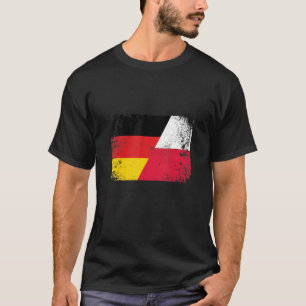 Camiseta Polonia Alemania Bandera polaca mitad polaco