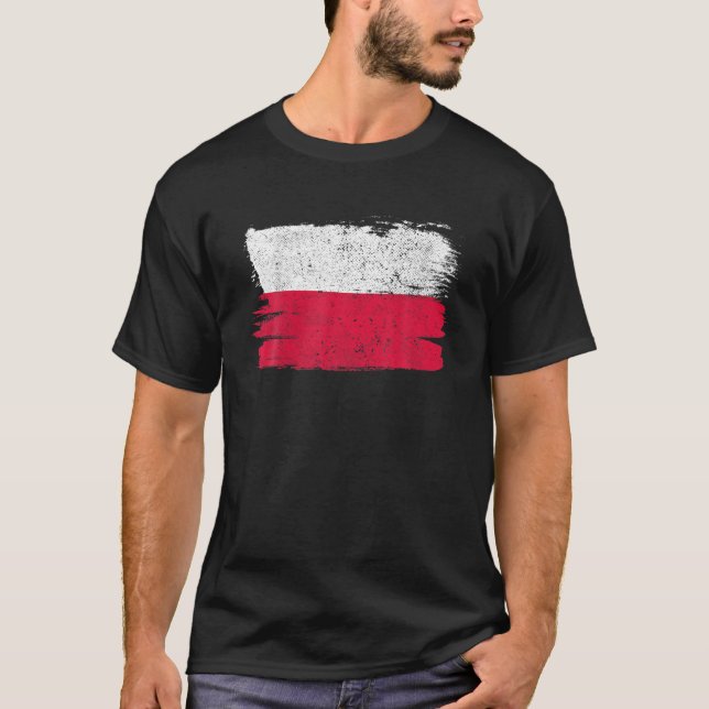 Camiseta Polonia Bandera Amistad Orgullo Orgullosa Paz Vint (Anverso)