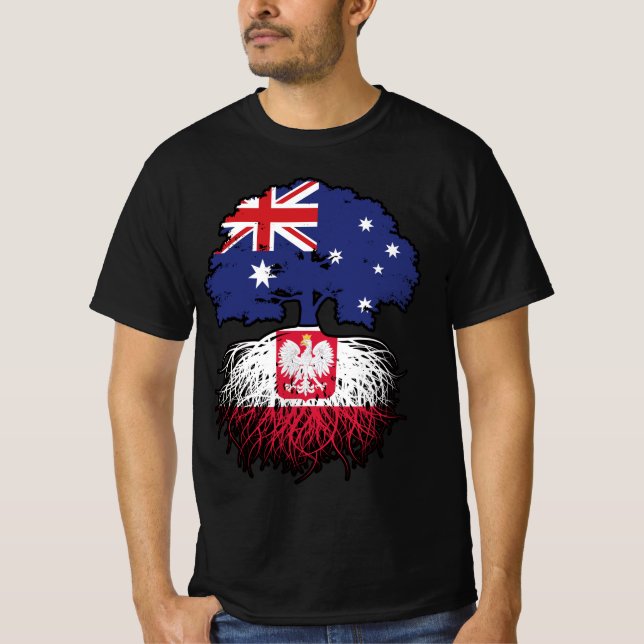 Camiseta Polonia Bandera de raíces polacas australianas de  (Anverso)