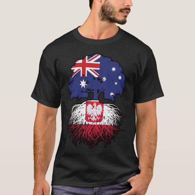 Camiseta Polonia Bandera de raíces polacas australianas de  (Anverso)