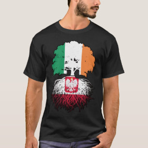 Camiseta Polonia Bandera de raíces polacas irlandesas