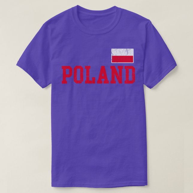 Camiseta Polonia Bandera Familia Polaca (Diseño del anverso)