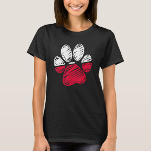 Camiseta Polonia Bandera Gato y Perro Paw Amor y Apoyo Pola