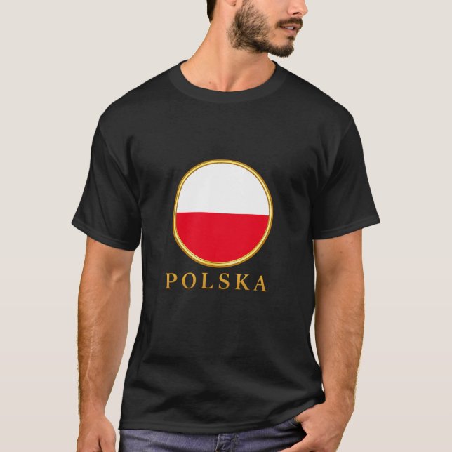 Camiseta Polonia - Bandera Polaca (Anverso)