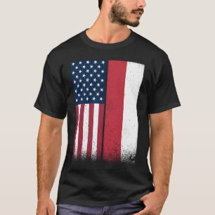 Camiseta Polonia Banderas polacas norteamericanas orgullosa