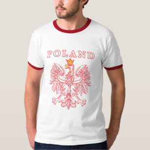 Camiseta Polonia Con Águila Polaca Roja