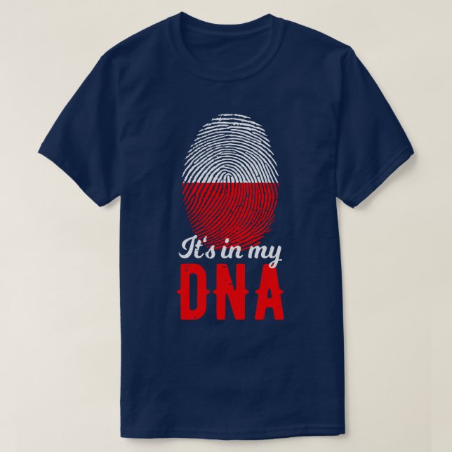 Camiseta Polonia está en mi ADN (Diseño del anverso)