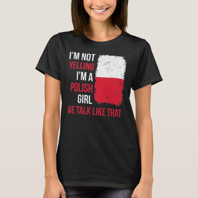 Camiseta Polonia: Las mujeres se enorgullecen de diseñar un (Anverso)