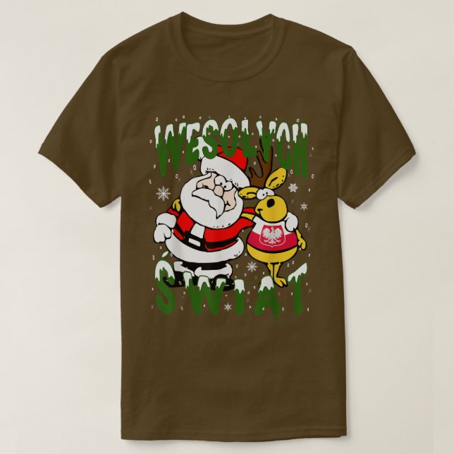 Camiseta Polonia Navidades Feliz Navidad polaco Wesolych Sw (Diseño del anverso)
