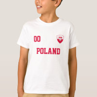 Polonia Nombre Personalizado Y Fútbol Número