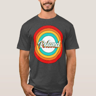 Camiseta Polonia Nombre Shirt Vintage Polonia Círculo