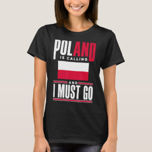 Camiseta Polonia Polaca Bandera Polaca Llama Polonia Y Yo M