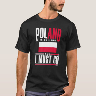 Camiseta Polonia Polaca Bandera Polaca Llama Polonia Y Yo M