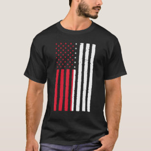 Camiseta Polonia Rota Bandera Estadounidense Medio Norteamé