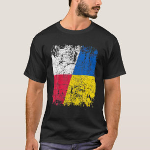 Camiseta Polonia se pone de pie con Ucrania Vino de bandera