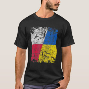 Camiseta Polonia se pone de pie con Ucrania Vino de bandera