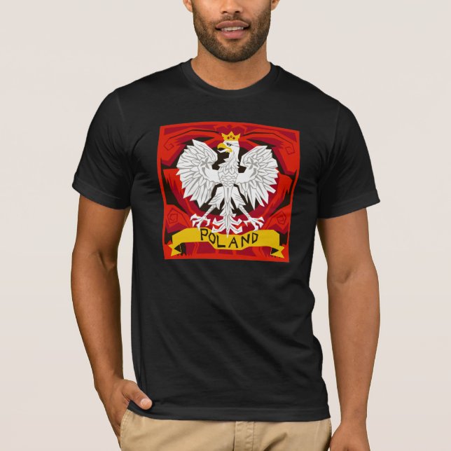 Camiseta Polonia Stylized Eagle (Anverso)